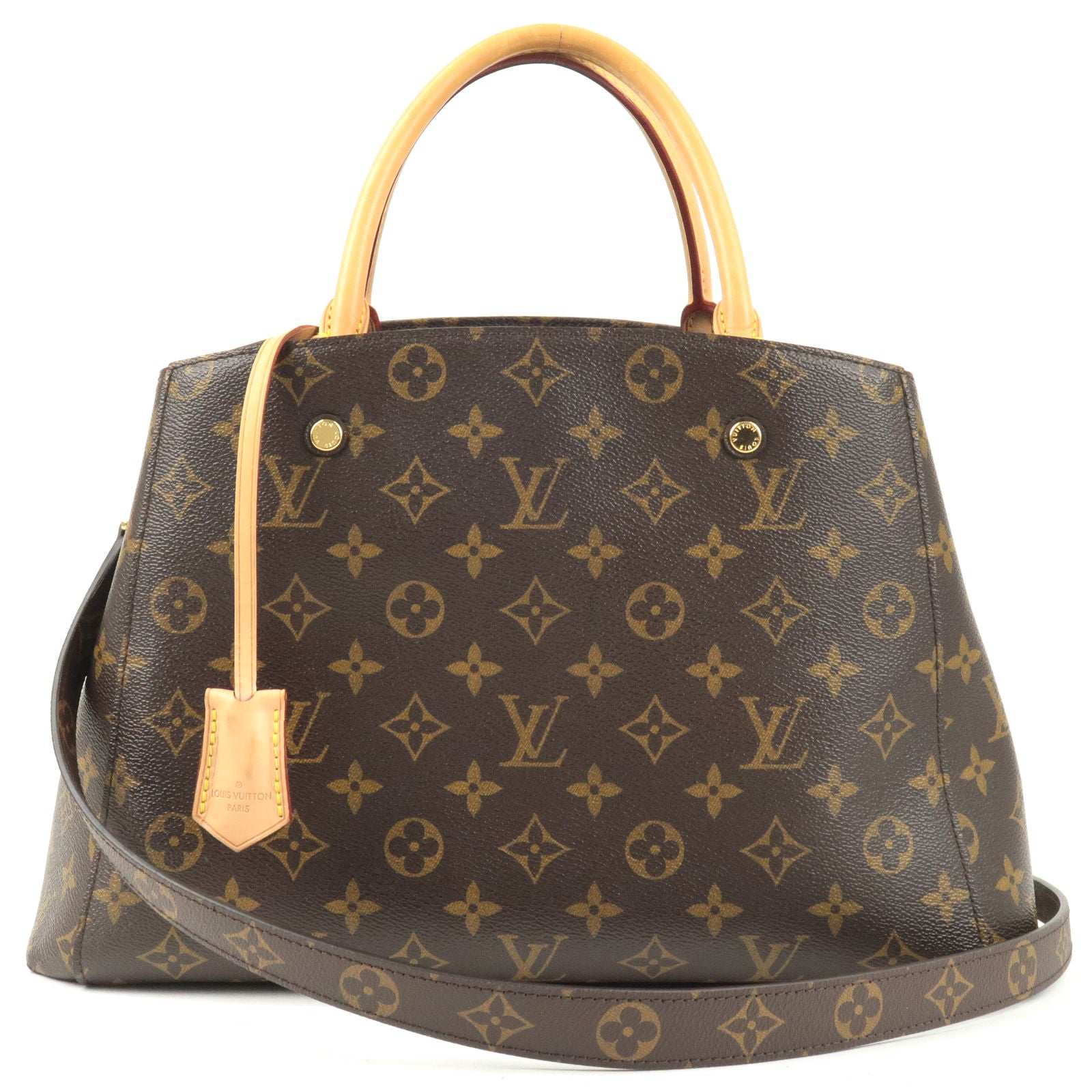 Louis-Vuitton Monogram Montaigne MM-2Way Hand Bag