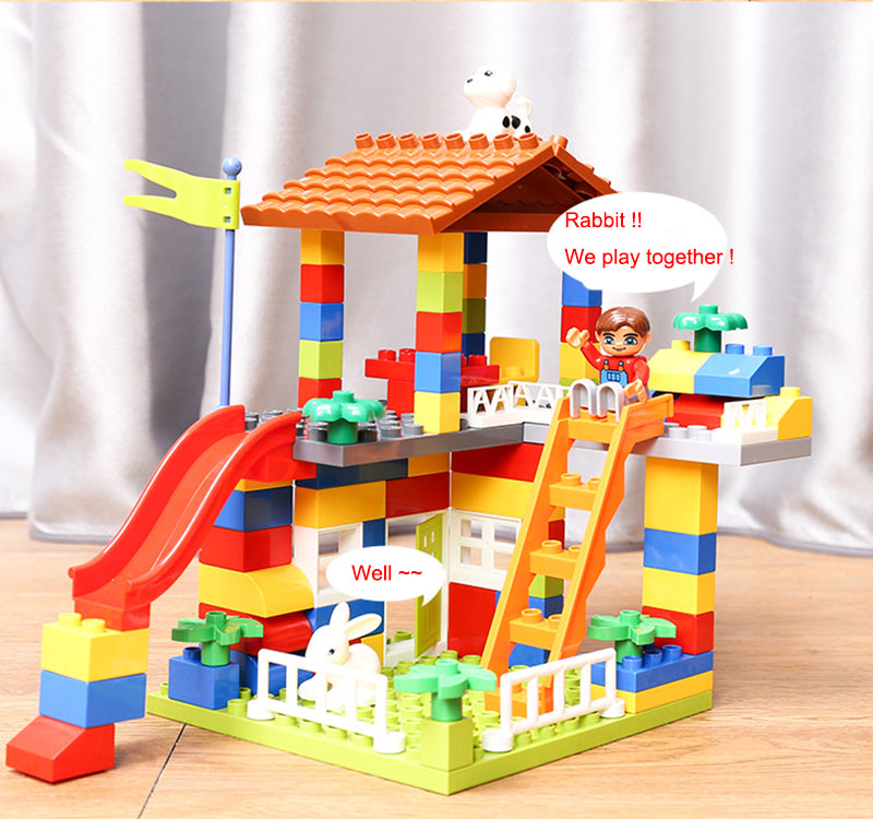 plastic castle building blocks