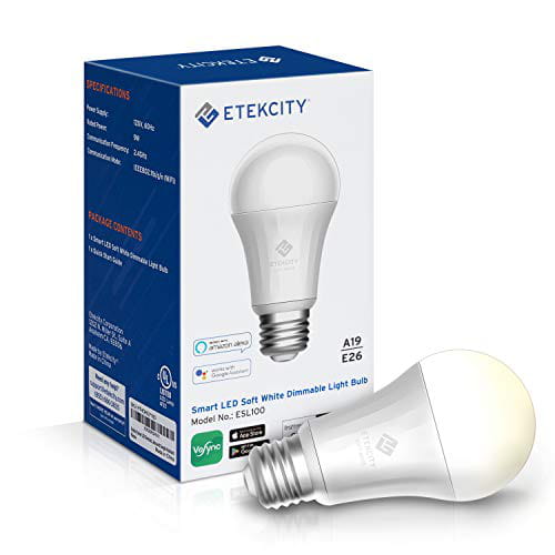 Etekcity Alexa Compatible WiFi Smart LED Bulb