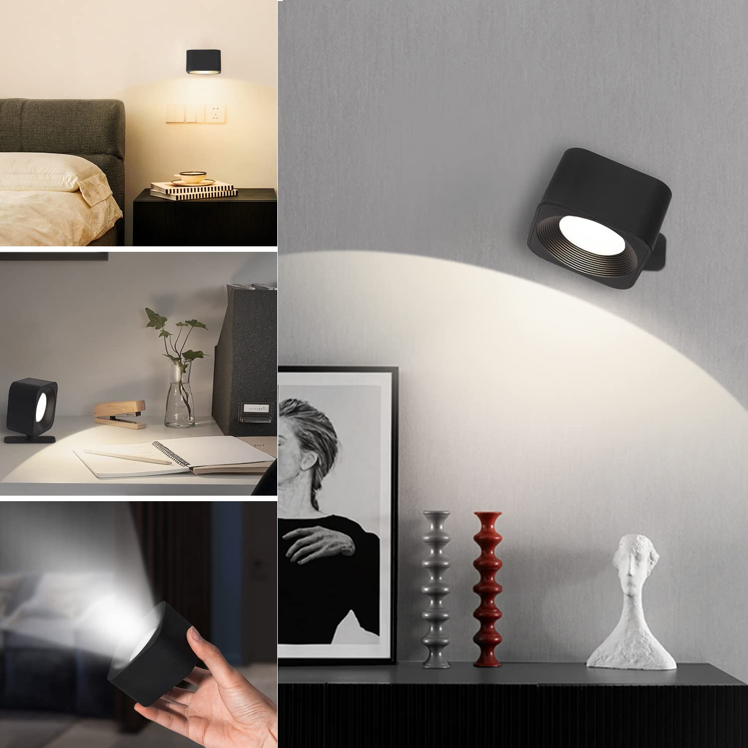 wall mounted battery operated led lights