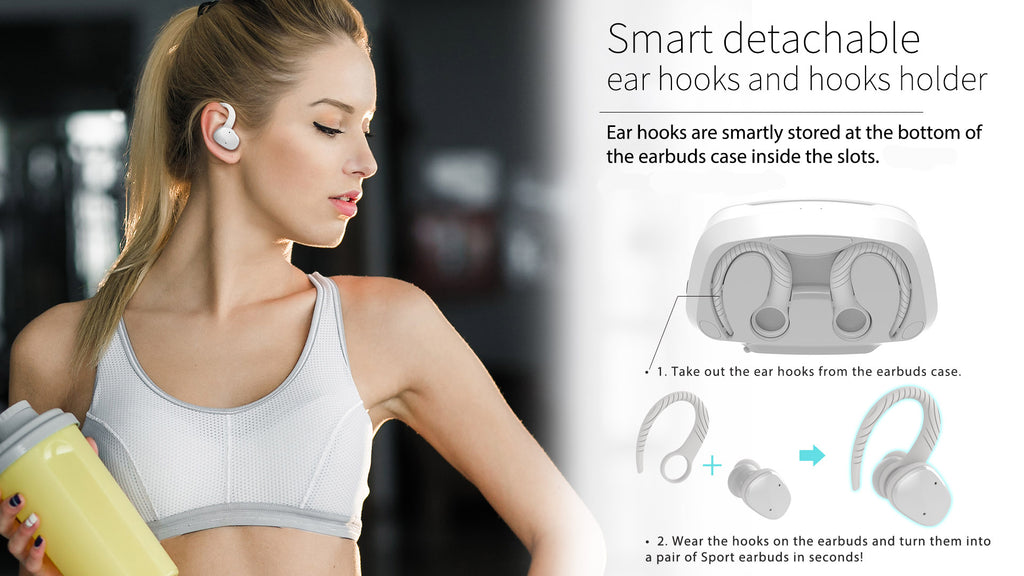 Lexuma true wireless earbuds wireless earphones bluetooth headset wireless bluetooth earbuds
