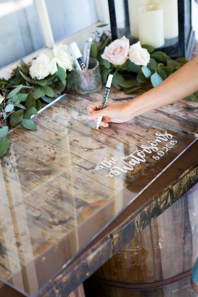 Acrylic Guest Book for Small Weddings
