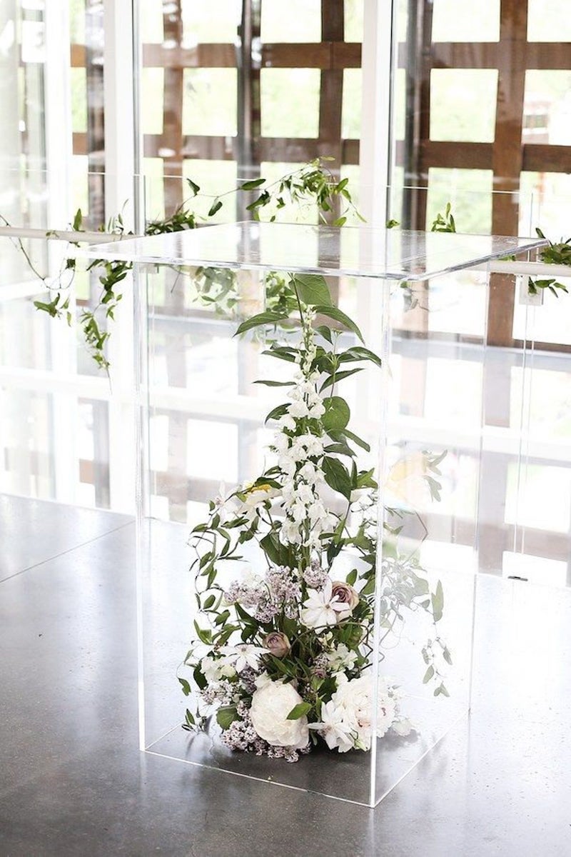 Acrylic Lucite Centerpiece Stand Wedding Flowers