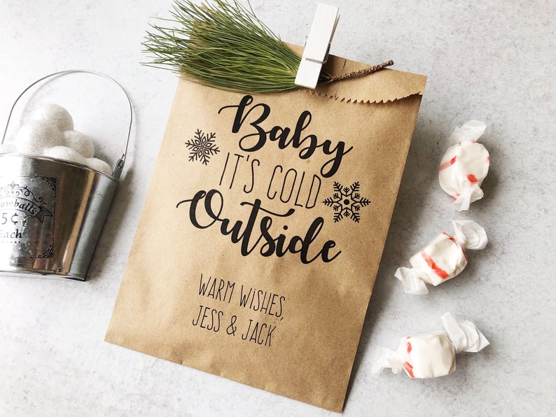 Baby It's Cold Outside Favor Bag