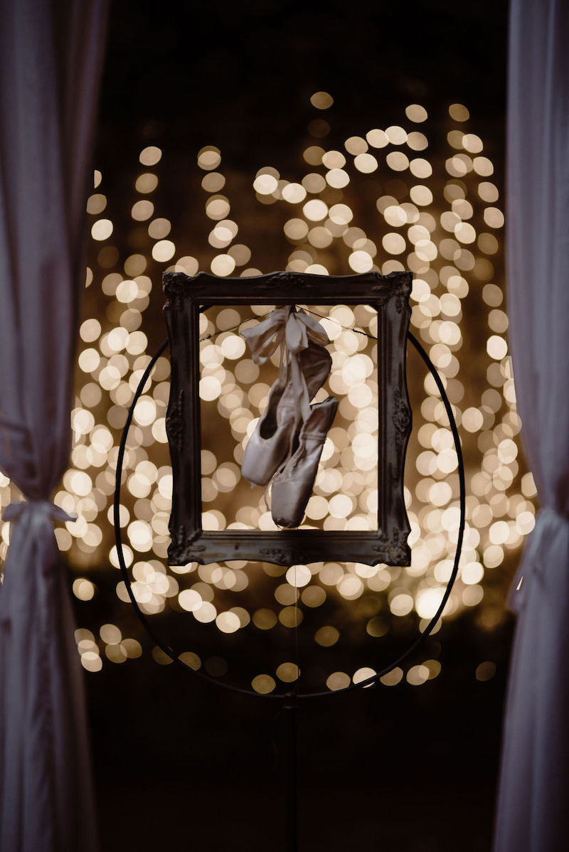 Framed Ballet Shoes Inspired Bridal Session