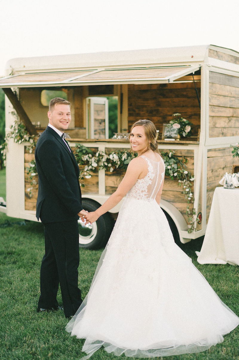 Bride and Groom Outdoor Bar Truck