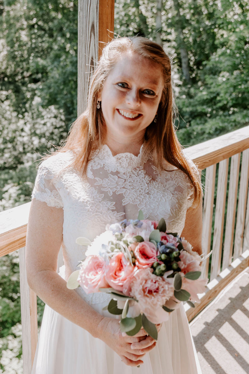 Bride and Pink Bouquet