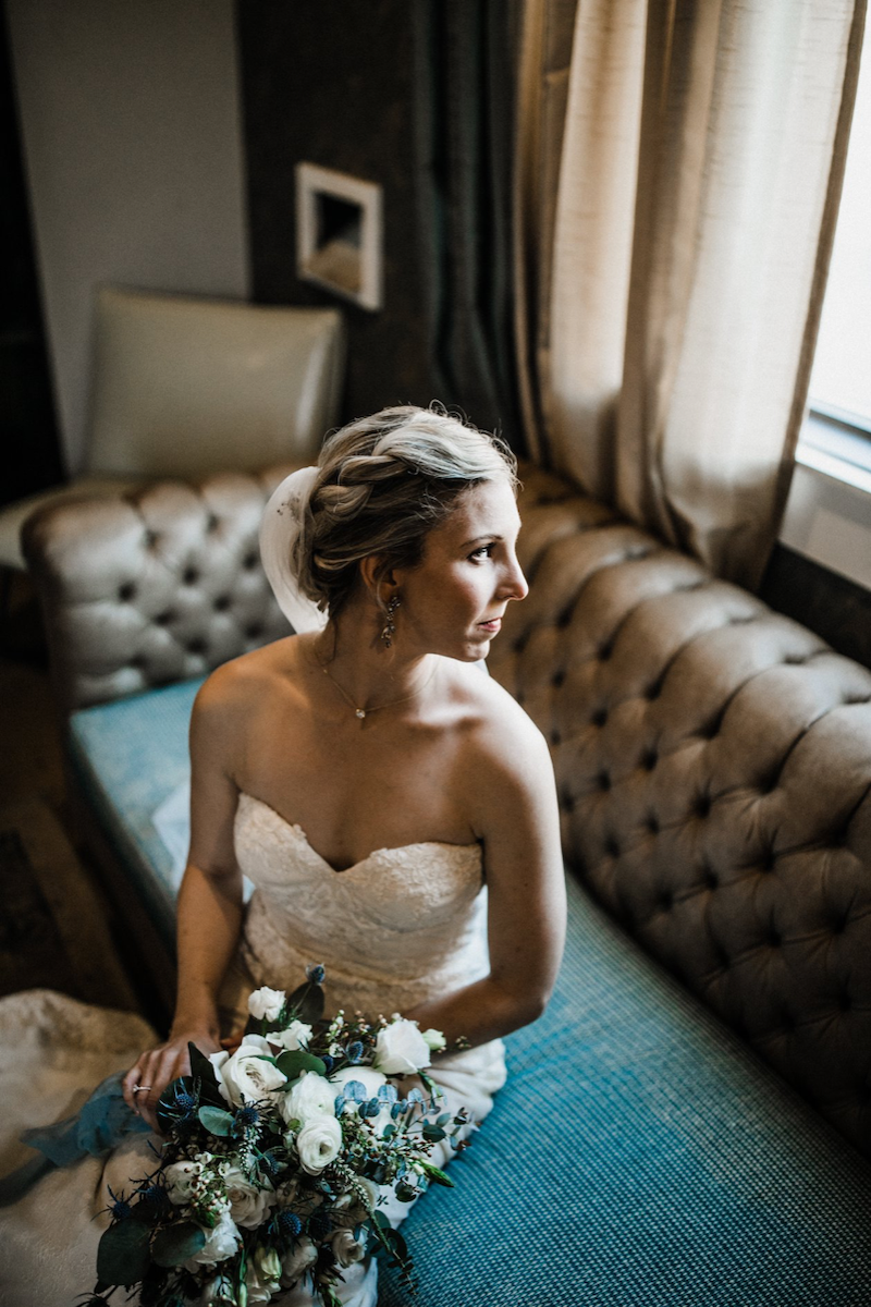 Bride with Floral Bouquet