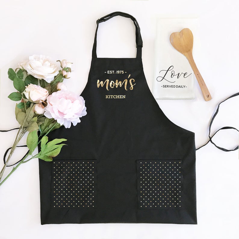 custom apron for mother of the bride gift