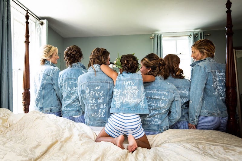 Custom Jean Jackets for Bridal Party