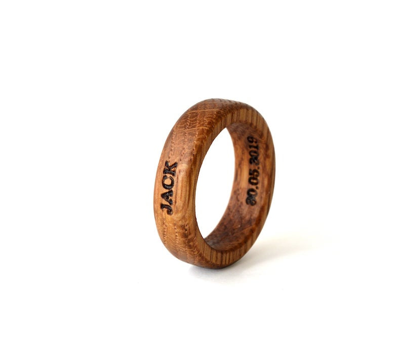 custom whiskey barrel ring
