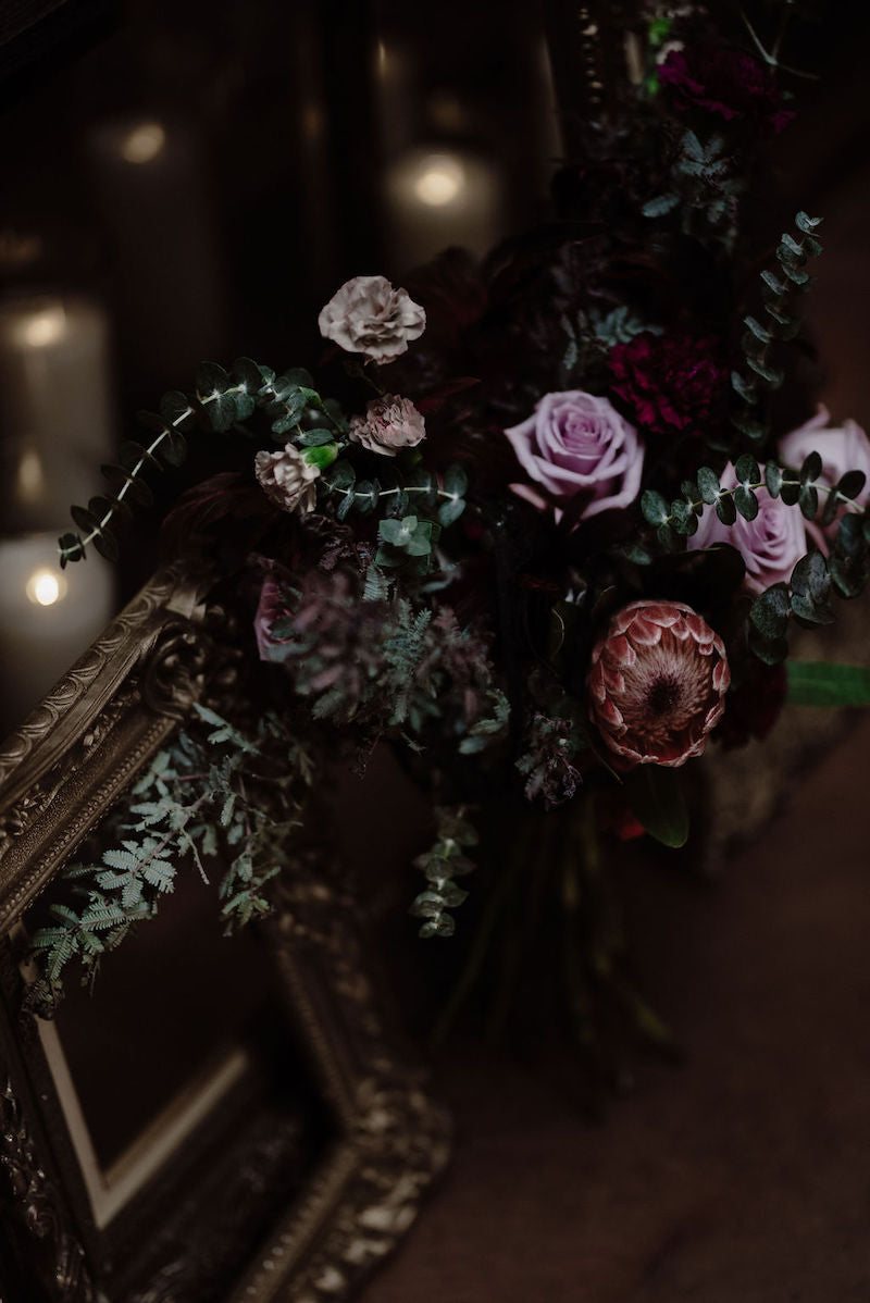Dark and Moody Wedding Flowers