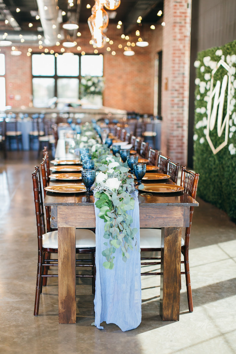 Dusty Blue Table Runners