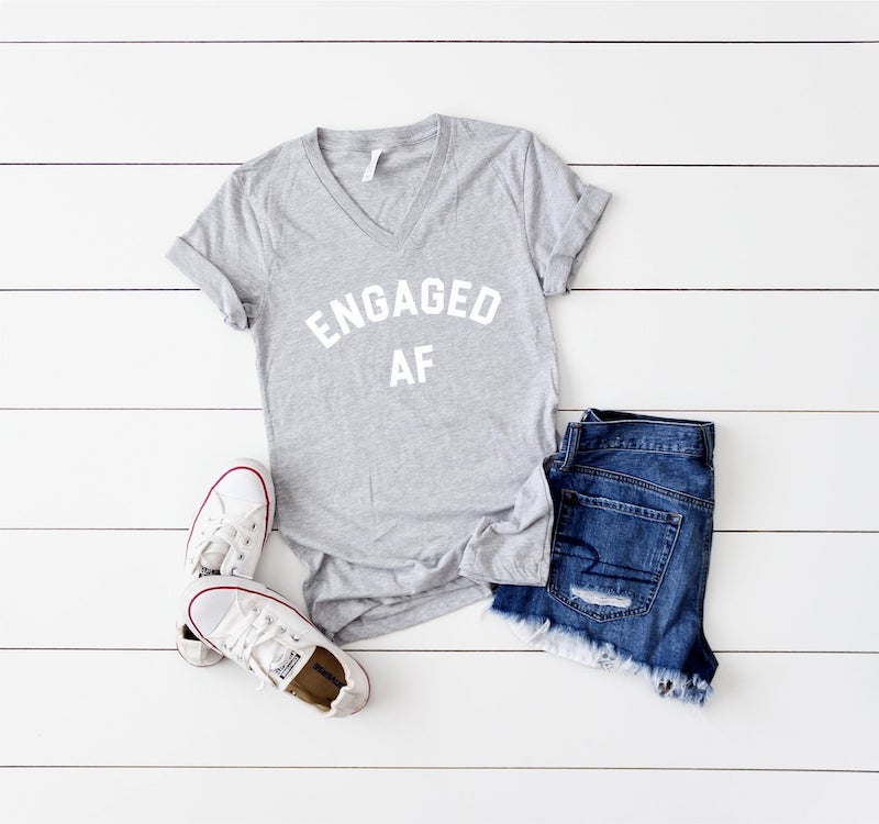 engaged af shirt engagement gift for the bride to be
