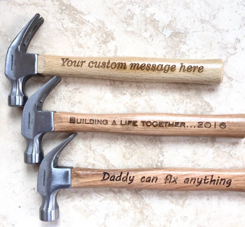 custom hammer for father of the bride