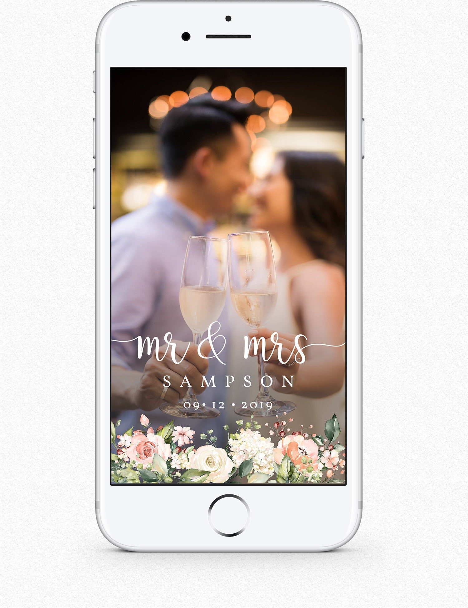Floral Wedding Snapchat Filter