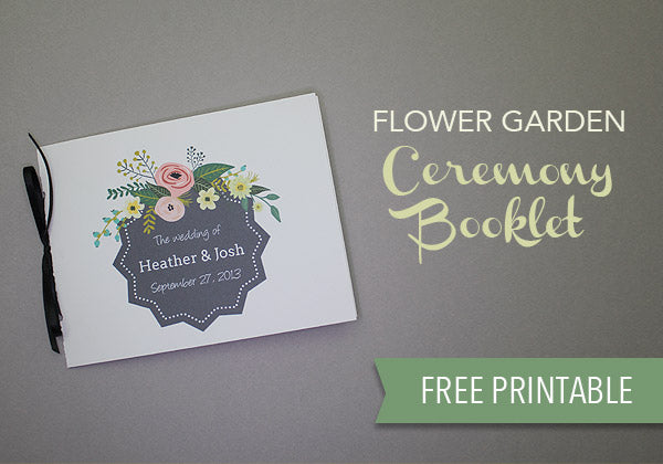 Free Printable Wedding Program Booklet Template