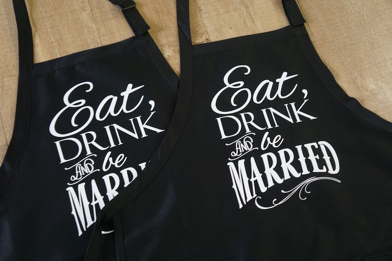 grilling apron engagement gift for groom