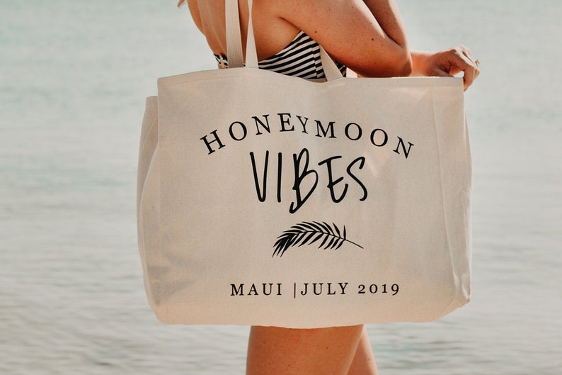 Honeymoon Vibes Beach Bag