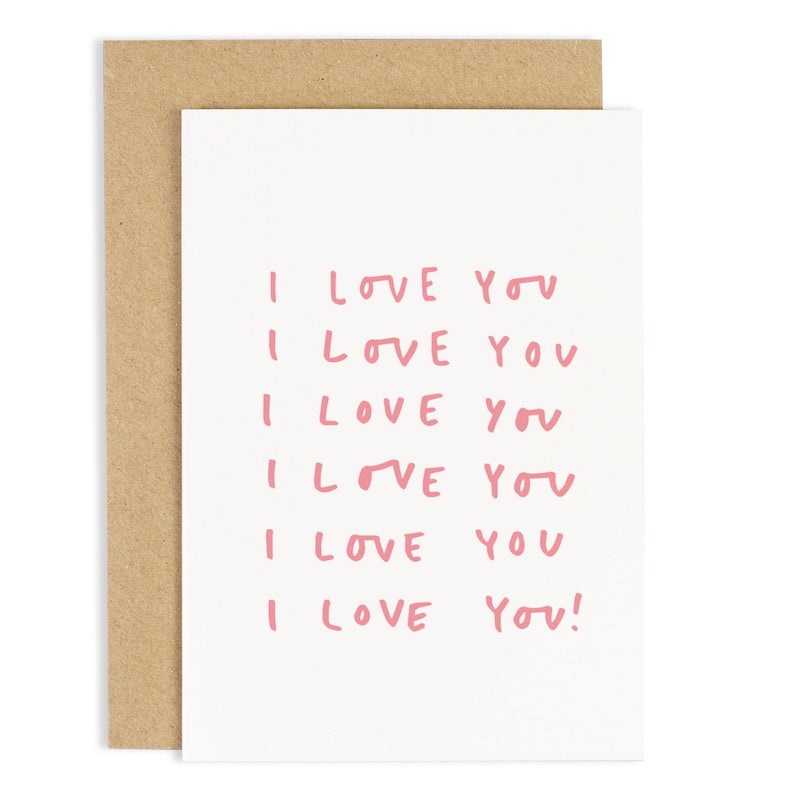 I Love You Repeat Greeting Card