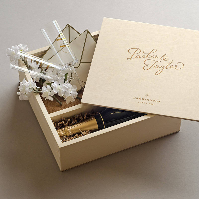 Ceremony Keepsake Wine Box Set Gift