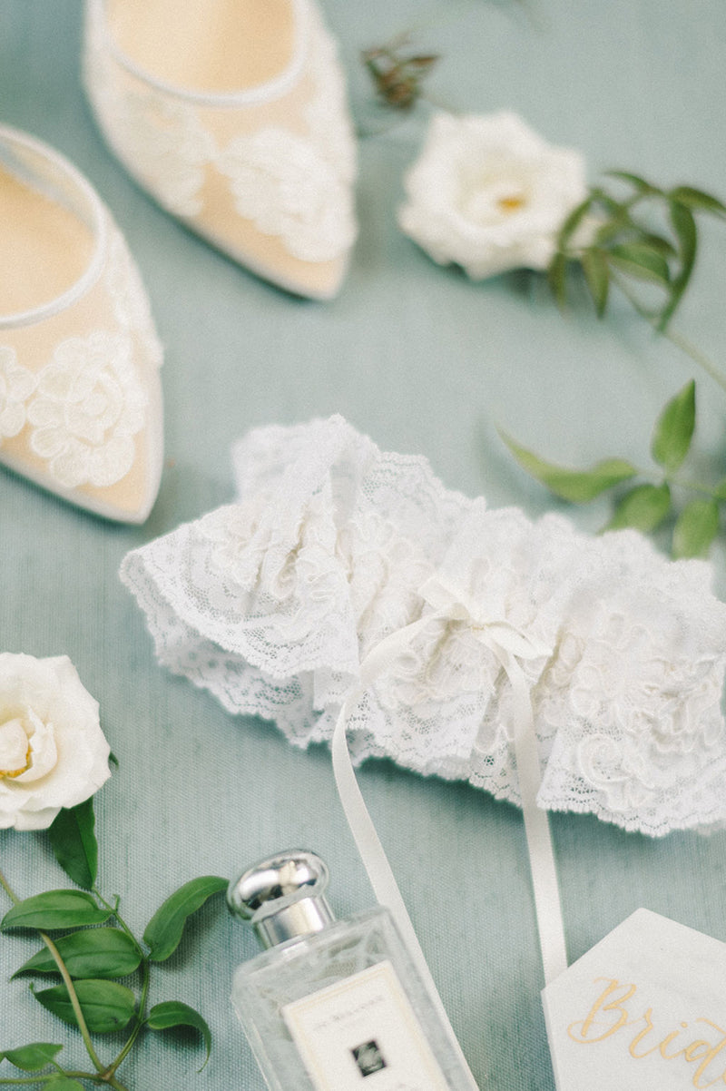 Lace Wedding Garter Heirloom from Made from Mother's Dress