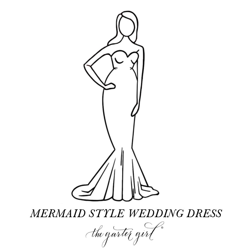 mermaid style wedding dress