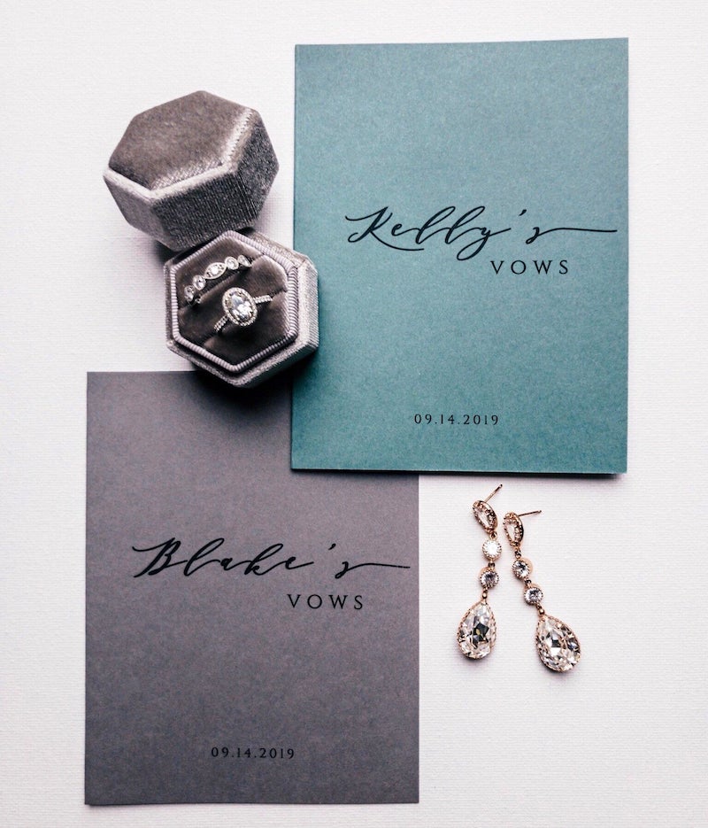 Modern Vow Books for Wedding Day