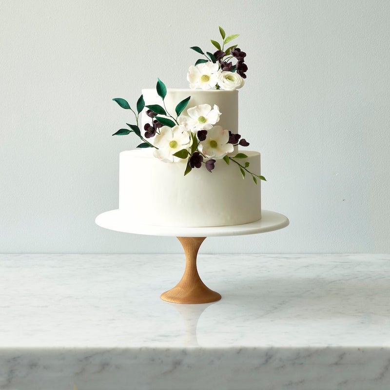 Modern Wood Cake Stand Minimalist Wedding Decor