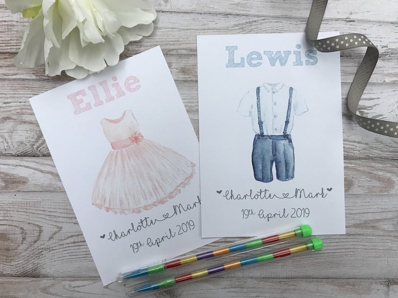 Personalized Kids Wedding Activity Book