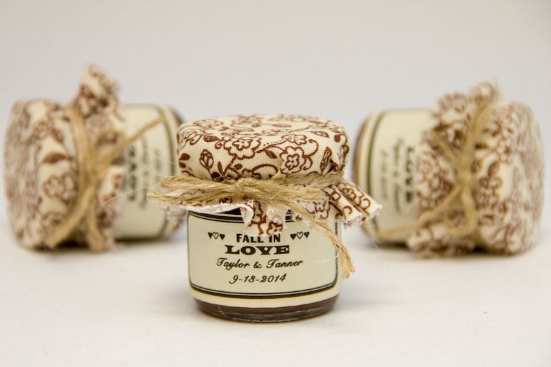 Mini Apple Butter Wedding Favor