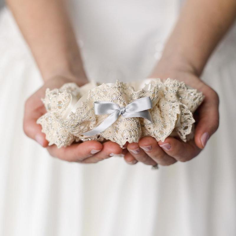 Lux Sparkle Wedding Garter Sparkle Lace Garter