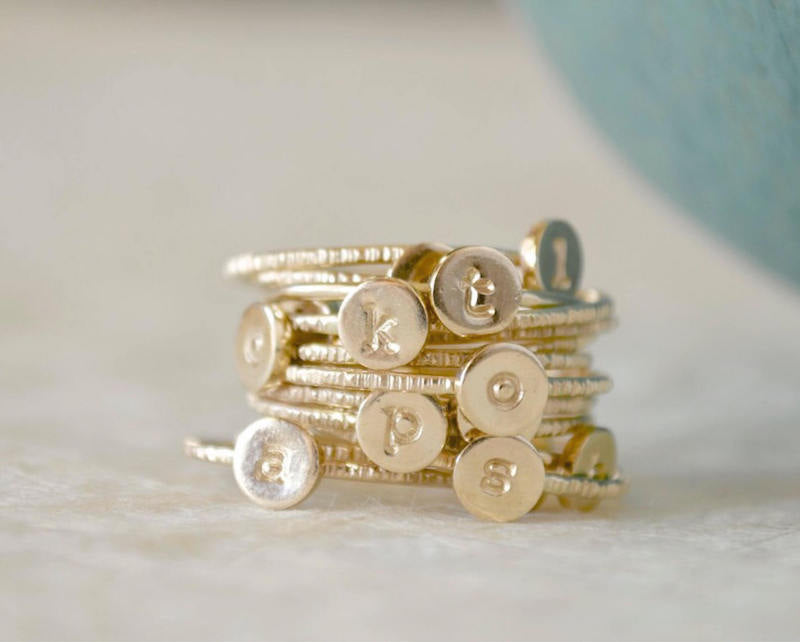 stacking letter rings