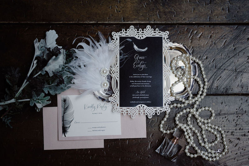 Swan Lake Inspired Wedding Invitation Suite