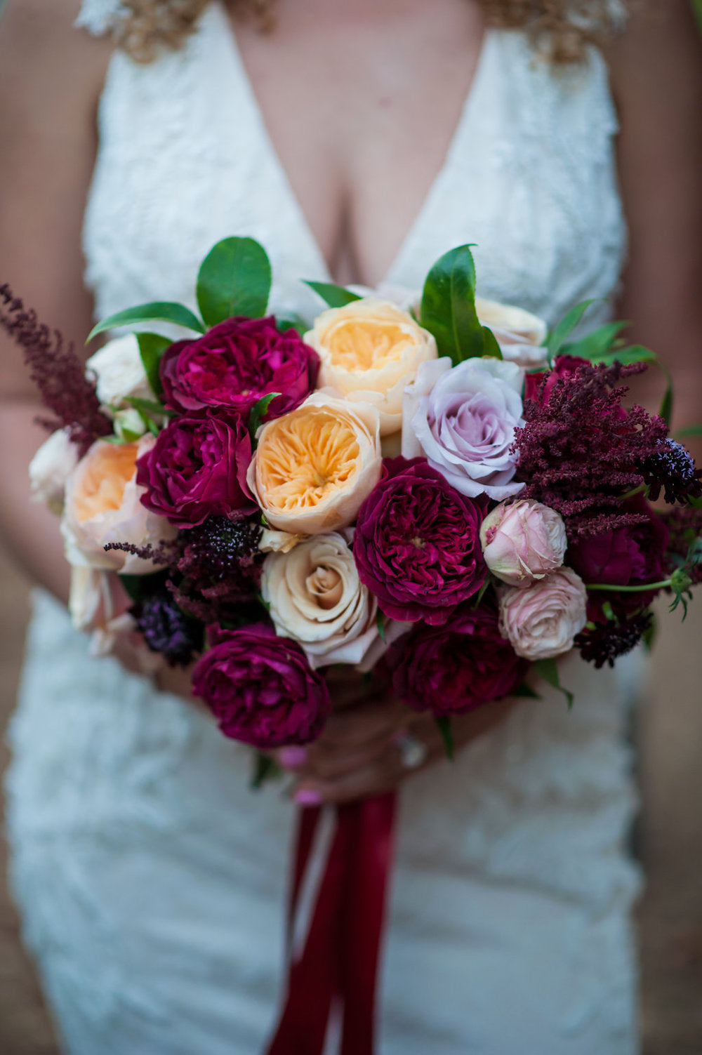 elegant bridal bouquet vineyard wedding - tips for working from home and planning wedding from The Garter Girl