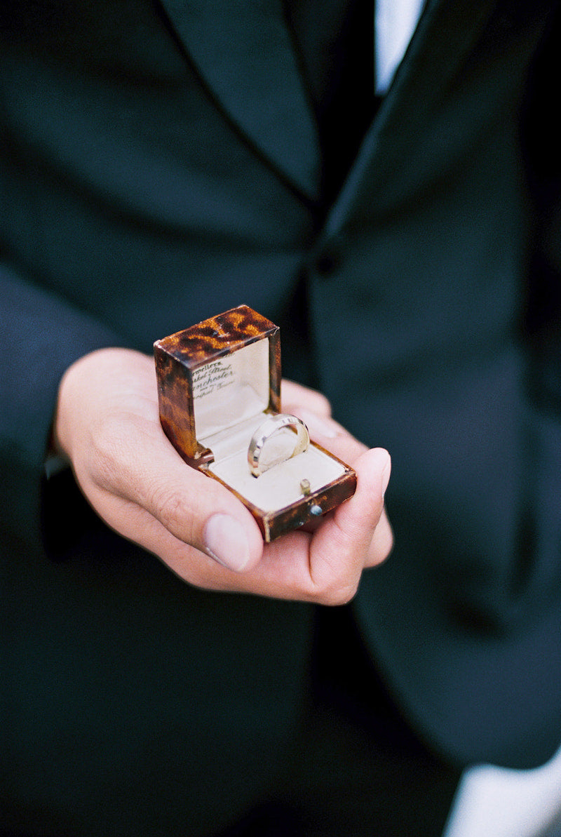 Groom with Ring Box