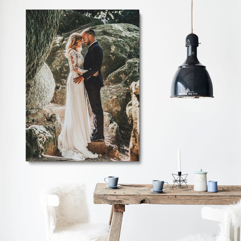Wedding Photo on Canvas