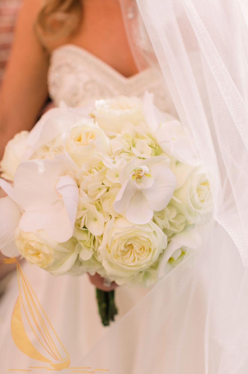 Bridal Bouquet and Wedding Veil