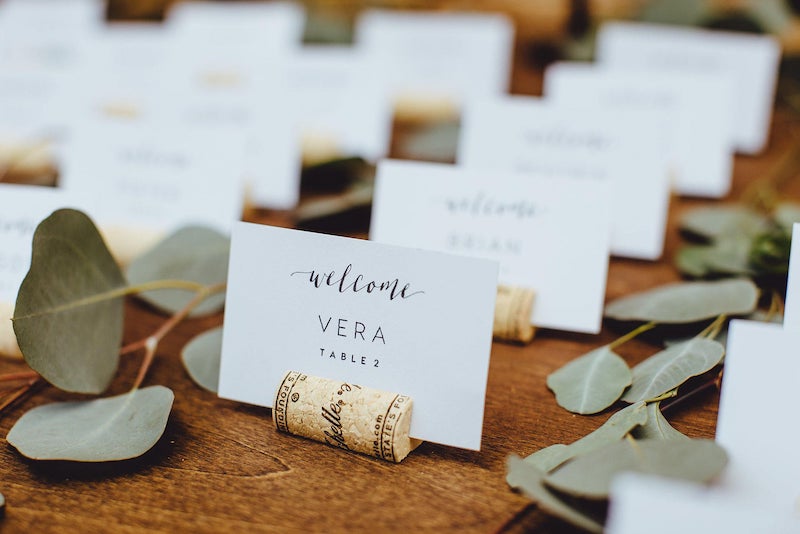 Wine Cork Place Card Holder