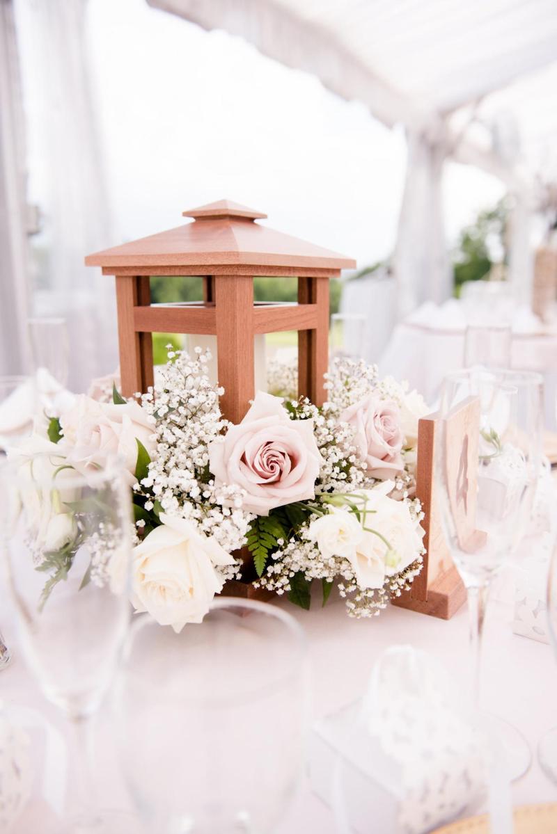 Wooden Lantern Centerpiece for Weddings at Home