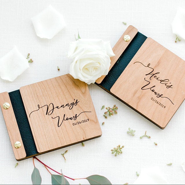 Wooden Vow Books Wedding Day Keepsakes