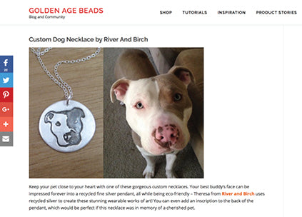 Custom Pet Portrait Necklace