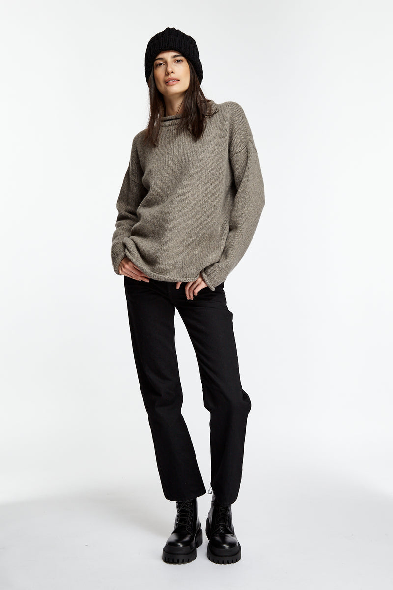 Rolled Edge Oversized Crew