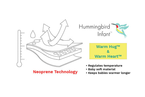 Neoprene Warm Hug Bath Swaddle Warm Heart Bath Bib