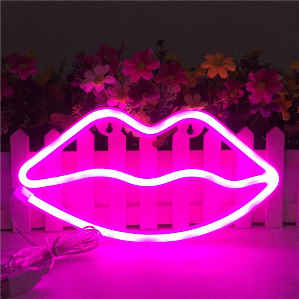 Pink Neon Lips - Neon Lips Sign | Tapestry Girls