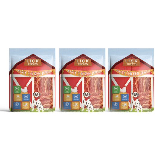 TASTY CHICKEN JERKY (PACK OF 3)