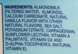 Almond Milk Ingredients