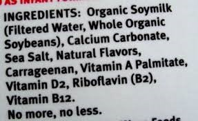 Soy Milk Ingredients