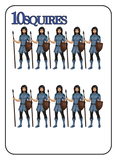 Game of Kingdoms Blue 10 Squires Card