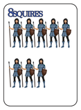 Game of Kingdoms Blue 8 Squires Card